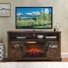 NicBex Electric Fireplace Freestanding 27.2 Inch Infrared Heater Fireplace with 4 Adjustable Brightness Levels/Remote Control/Touch Button,Black - 2 of 4
