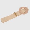 Anna-Kaci Bohemian - Style Woven Belt with Round Plastic Buckle - 2 of 4