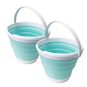 SAMMART 10L (2.6 Gallon) Collapsible Plastic Bucket Size 33cm Dia - 1 of 4