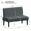 Yaheetech Corduroy Loveseat Small Couch Armless Chair Sofa with Rubberwood Legs for Bedroom, Dorm, Living Room - 3 of 4