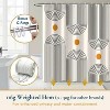 LunaLulinlk Shower Curtain with Hooks – Heavy-Duty Mold/Mildew-Resistant - 2 of 4