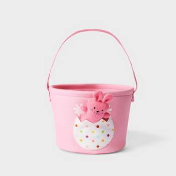 Character in Pocket Easter Basket Pink Bunny - Spritz™