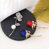 Anna-Kaci Zircon Rose Flower Brooch Pin Rhinestone Floral Lapel Pins Dress Blazer Suits Pin Accessory - 4 of 4