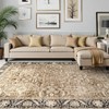 Lahome Grasso Vintage Machine Washable Area Rug-Soft Carpet for Living Room, Bedroom, or Office - 2 of 4