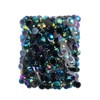 John Bead 400-Piece 12mm (SS50) Black AB Acrylic Round Flat Back Rhinestones - 2 of 4