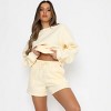 Mocamel Solid loose versatile casual round-neck sweatshirt and shorts set - 3 of 4