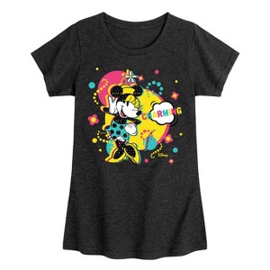 Girls' - Disney - Minnie Charm Fitted Short Sleeve Graphic T-Shirt - 1 of 4