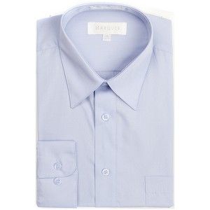 Classic Regular Fit Long Sleeve Point Collar Dress Shirt - 1 of 4