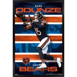 Trends International NFL Chicago Bears - Rome Odunze 25 Framed Wall Poster Prints - 1 of 4