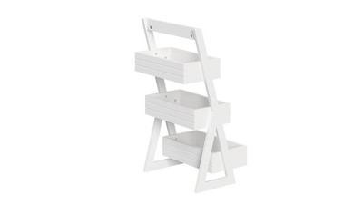 Three Shelf Storage Caddy White - Riverridge Home : Target