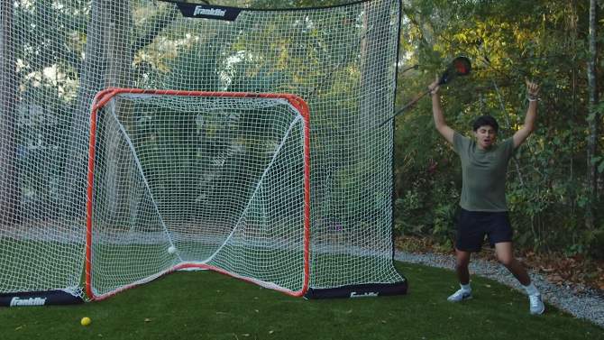 Franklin Sports 6&#39; X 6&#39; Quikset Lacrosse Goal - Red, 2 of 3, play video