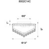 CWI Lighting Luminous 4 Light Flush Mount With Chrome Finish - 3 of 4