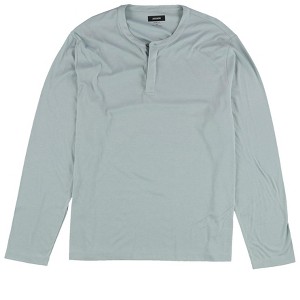 Alfani Mens Solid Button Front Henley Shirt - 1 of 2