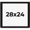 PosterPalooza | Modern Shadow Box 1" Depth Black Picture Frame - UV Acrylic, Backing Board, Hanging Hardware - 2 of 4