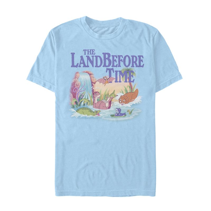 Men's The Land Before Time Dinosaur Summer Splash T-Shirt, 1 of 4