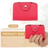 Unique Bargains Leather Slim ID Card Business Card Holder Wallets with 24 Slots 4" x 3" 2 Pcs - 2 of 4