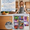 LunaLulinlk Freezer Organizer Bins, 4 Pack Stackable Chest Freezer Organizer for 5-7 Cu.ft Deep Chest Freezer Organization - 3 of 4
