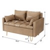44.5 Inch Small Modern Loveseat Sofa Couch with Storage Under Seat Cushion - 2 of 4