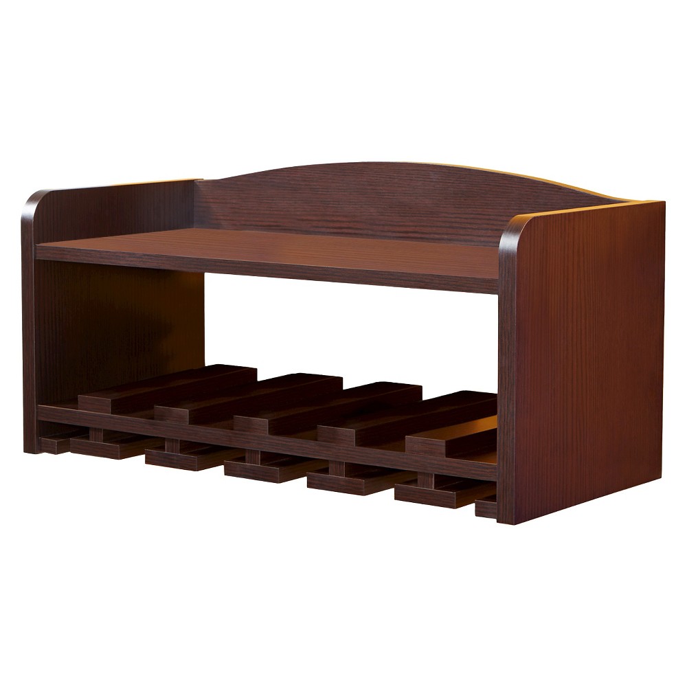 Caprice Modern Wall Mounting Wine Rack Walnut - HOMES: Inside + Out