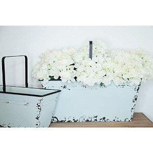 TX USA Corporation Robins Egg Blue Household, Plants, Gardening Storage Rustic Metal Gathering Bins - Set of 2 - 1 of 2