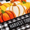 Evergreen Pumpkin Plaid Truck Garden Burlap Flag 12.5 x 18 Inches Indoor Outdoor Decor - 2 of 4