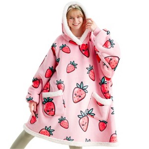 Bedsure-Wearable Blanket Warm & Soft Fleece Blanket - 1 of 4