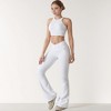 Anna-Kaci Active Women's High Neck Racerback Sports Crop Top with Seamless Compression Fit - 3 of 4