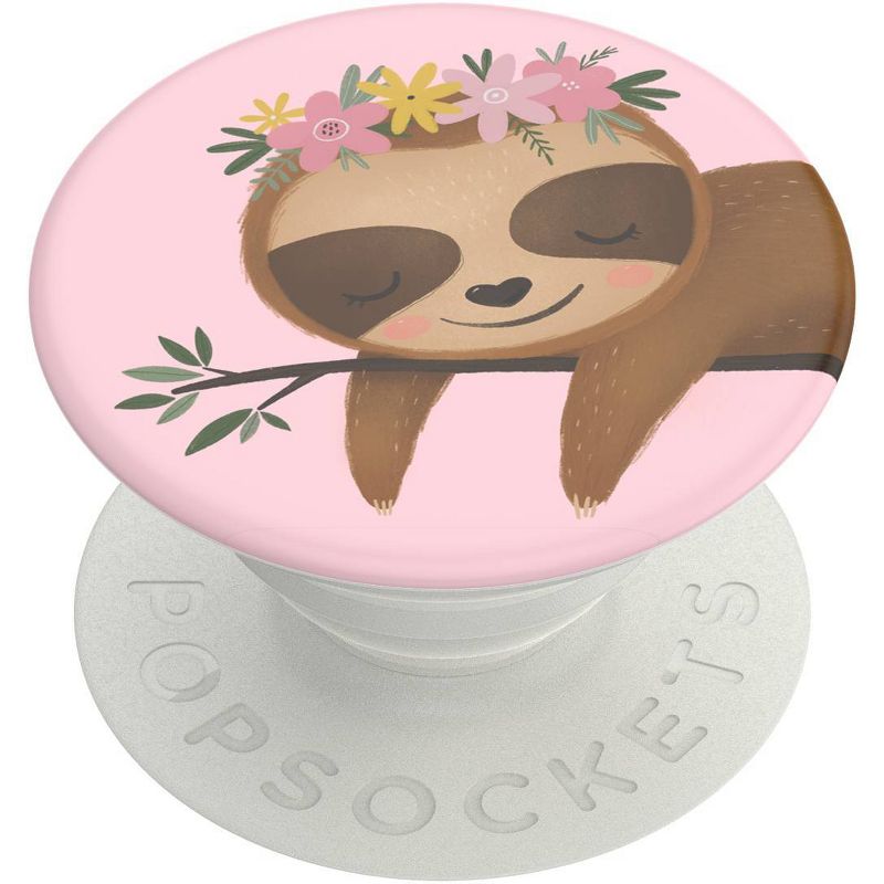 PopSockets PopGrip Cell Phone Grip &#38; Stand - Sweet Sloth, 1 of 7