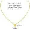 Initial Necklace: 18K Gold Plated Personalized Tiny Letter Name Pendant for Women - 4 of 4