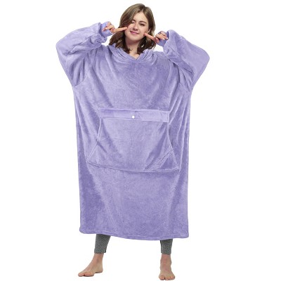 Catalonia Womens' Full Body Oversized Blanket Hoodie Sweatshirt, Extra Long Wearable Fleece Pullover, Gift for Women Wife Girlfriend