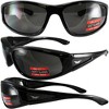 3 Pairs of Global Vision Eyewear Integrity Safety Motorcycle Glasses with Clear, Smoke, Yellow Lenses - 2 of 3