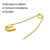 Unique Bargains Metal Blankets Crafts Brooch Making Home Sewing Curved Safety Pins 100 Pcs - 4 of 4