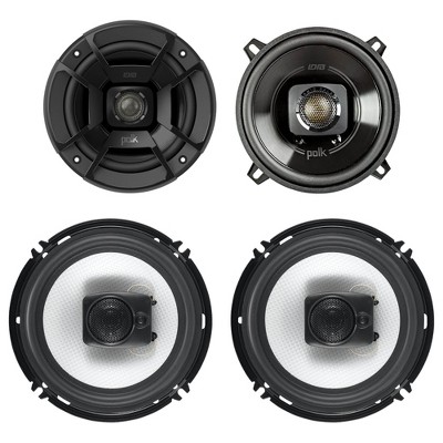 Polk Audio 5.25" 300W Car/Marine ATV Speakers, Pair + 6.5" 300W Speakers, Pair