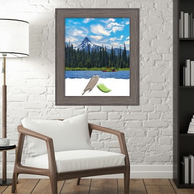 Country Barnwood Blue-Grey Wood Wall Picture Frame