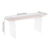 YIYIBYUS Entryway Bench, Acrylic Entryway Shoe Bench, Acrylic Bench in Rainbow Color - 4 of 4