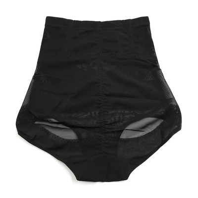 Unique Bargains Postpartum High Waist Belly Tummy Control Shaping Underwear Panty for Women Black XL