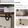SinCiDo Farmhouse TV Stand for Up to 85" TVs, Rustic Entertainment Center w/Sliding Barn Door, Media Console w/Storage Cabinet - 4 of 4