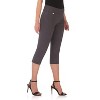 Rekucci Women's Pull-On Mid-Rise Straight-Leg Capri Pants with Tummy Control and Hidden Pocket - 2 of 4
