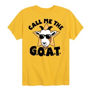 Boys' - Instant Message - Call Me The Goat Short Sleeve Graphic T-Shirt - 1 of 4