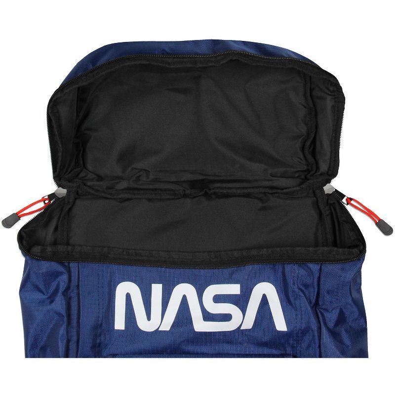 NASA 1981 Flight Suit Zipper-Top Backpack Travel Laptop Book Bag Blue, 4 of 7