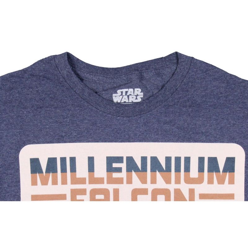 Star Wars Men's Millennium Falcon 1977 Licensed Graphic Adult T-Shirt, 4 of 5