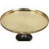 Anomaly Side Table Gold - ZM Home: Polished Steel, Modern Pedestal, 22" Height - 4 of 4