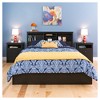 2 Drawer Nightstand Vintage Black - Prepac: Sonoma Collection, Open Shelf, Wood Composite, Bedroom Storage - 3 of 4