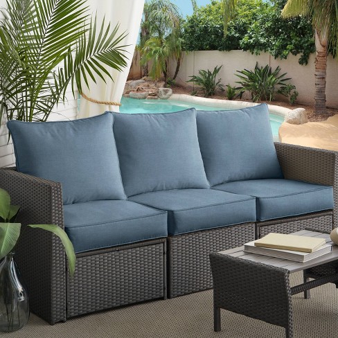 Sunbrella Scale Cloud Indoor/ Outdoor Sofa Cushion Set (Set of 6) - Bed  Bath & Beyond - 31319471