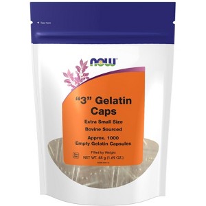 Gelatin Caps #3 by Now Foods  -  1000 Capsule - 1 of 1