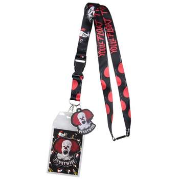 Pennywise Scary Clown It Horror Movie Character Lanyard With ID