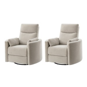 Fermin Swivel Rocker Power Recliner Set of 2|ARTFUL LIVING DESIGNS - 1 of 4