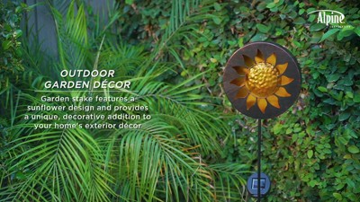 Solar Powered Sunflower Garden Stake with LED Lights