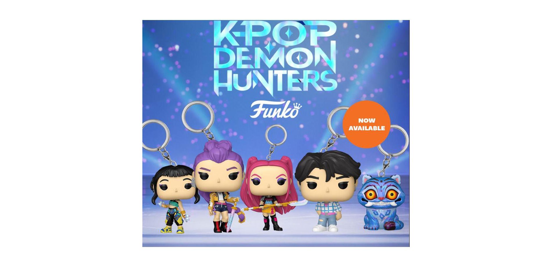 Funko Pop Pocket Demon Hunters Pack of 5 Keychain Figures