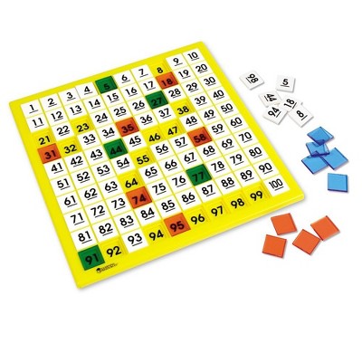 Learning Resources Hundred Number Board, Plastic, Ages 5+